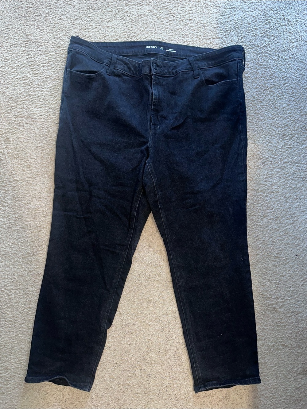Old Navy Black Straight-Leg Women’s Jeans